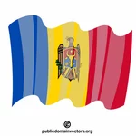 Moldaviens nationella flagga
