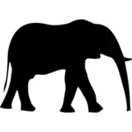 Gambar vektor siluet Gajah