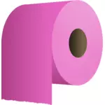 Toalettpapper rullar i rosa vektor illustration