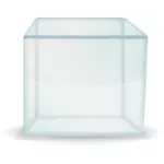 Image vectorielle de boîte cube transparent