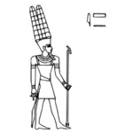 Disegno vettoriale di Amun