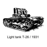 Imagini de vector lumina tancuri T-26 1931