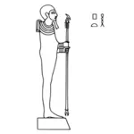 Ptah vector drawing