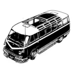 Vintage autobús vehículo vector de la imagen