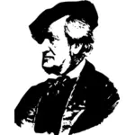 Richard Wagner vektori kuva