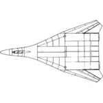 T4MS-200 aéronefs vector illustration