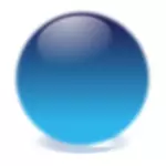 Modrý míč vektorový obrázek