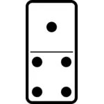 Domino tuiles illustration vectorielle 1-4