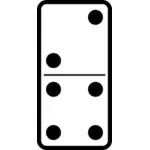 Domino tuiles image vectorielle 2-4