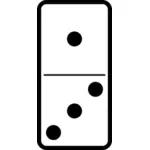 Domino tuiles image vectorielle 1-3