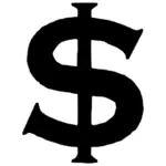 American currency symbol vector