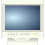 Gambar vektor monitor CRT komputer
