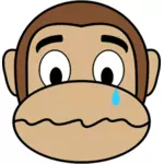 Macaco chorando
