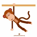 Maimuță agățat pe o ramură