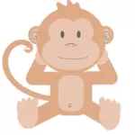 Mono de dibujos animados
