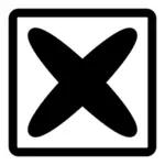 Black clear symbol