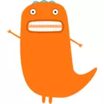 Orange Monster ilustrare vectoriale