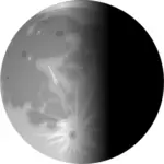 आधा चांद के वेक्टर छवि