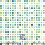 Mosaic of geometric vector shapes