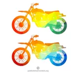 Motorcycle silhouettes