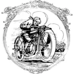 Zabytkowych motocykli w ramce