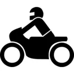 Motocyklu vektorové ikony