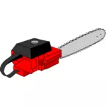 Vector illustration of electric wood saw