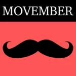 Prediseñadas Movember icono vector