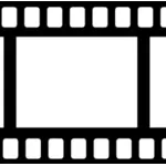Movie tape icon vector image
