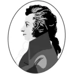 Mozart vector image