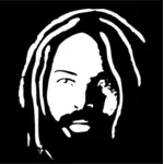 Vector clip art of Mumia Abu-Jamal