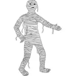 Walking mumie vektorbild