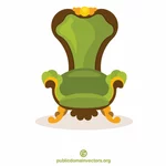 كرسي أخضر عتيق