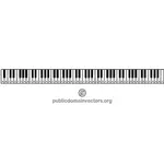 Muzyczne klawiatury wektor clipart