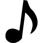 Eighth musical note vector image