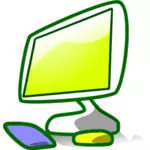 Clip-art vector do ícone da pasta meu computador