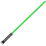 Green light saber vector clip art