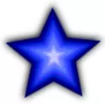 Blå enkla stjärna
