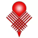 Röd symbol bild