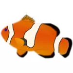 Amphiprion percula pesce vettoriale illustrazione
