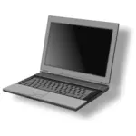Imagine vectorială de vedere frontală de laptop PC
