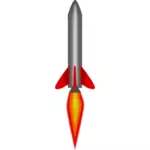 Raket op opstijgen - vector illustraties
