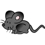 Векторное изображение сокрытия мультфильм мыши