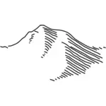 Imagem do vetor do ícone de mapa de montanha