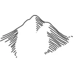 Immagine vettoriale montagna mappa simbolo