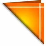 Vektor ClipArt-bilder av orange hopvikt servett