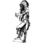 Native Amerikaanse illustratie