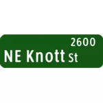 Vector graphics of federal standard style street sign