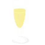 Disegno di un bicchiere di champagne vettoriale