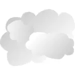 Simple nuage sign vector illustration
